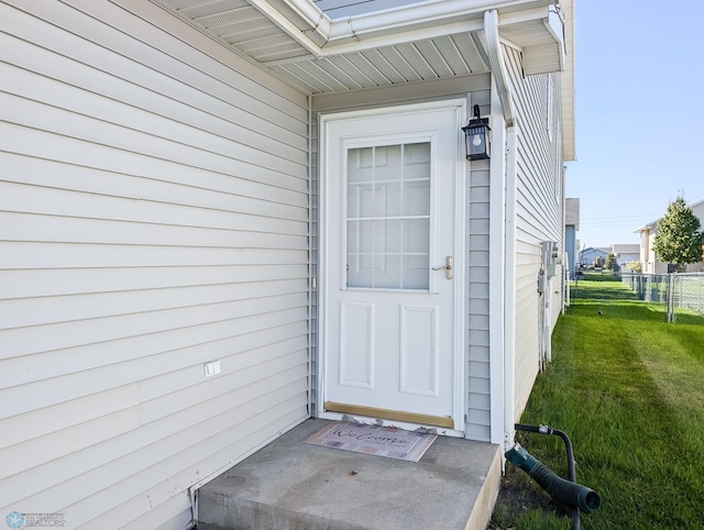 view of exterior entry
