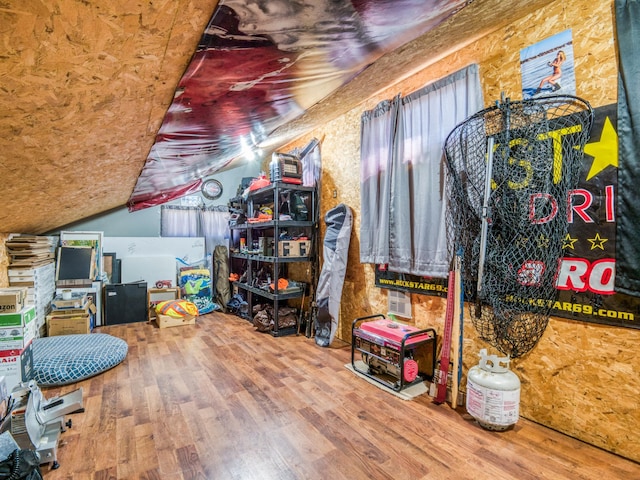 300 27th St NE, Bemidji, MN 56601 - bonus room with wood finished floors and vaulted ceiling
