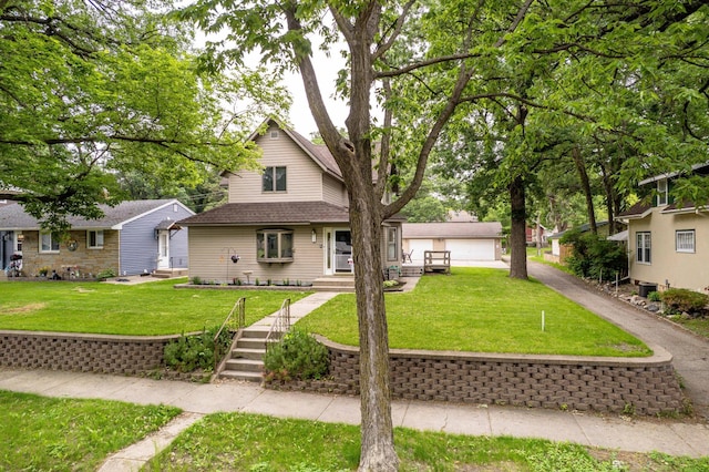 504 Laurel St, Fergus Falls, MN 56537 - view of front of property featuring a front lawn and roof with shingles