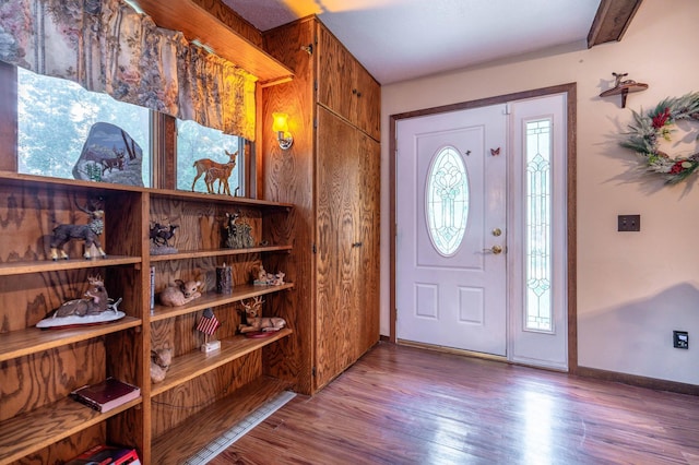 504 Laurel St, Fergus Falls, MN 56537 - entrance foyer featuring wood finished floors and plenty of natural light