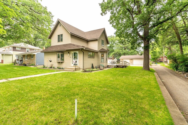 504 Laurel St, Fergus Falls, MN 56537 - traditional-style home featuring a shingled roof and a front yard