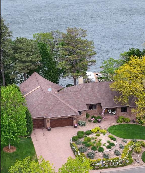 21273 Floral Bay Dr N, Forest Lake, MN 55025 - view from above of property