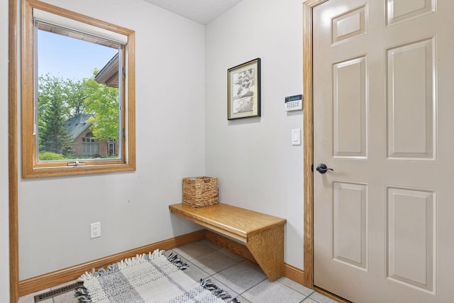 21273 Floral Bay Dr N, Forest Lake, MN 55025 - mudroom featuring baseboards and light tile patterned floors