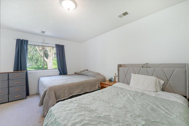 6900 Unity Ave N, Brooklyn Center, MN 55429 - bedroom featuring a textured ceiling and light carpet