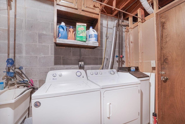 6900 Unity Ave N, Brooklyn Center, MN 55429 - washroom with washing machine and clothes dryer