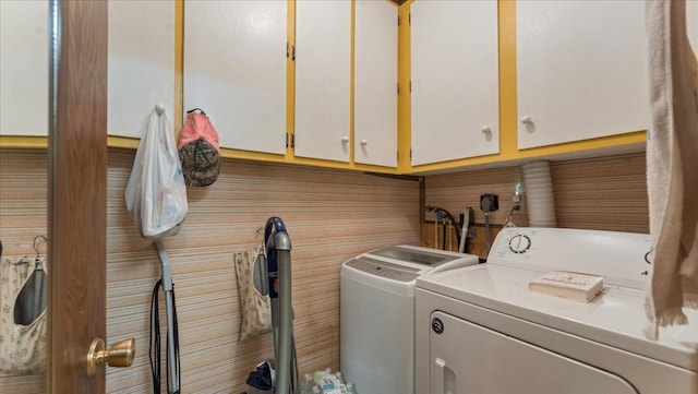 19157 181st Ave, Long Prairie, MN 56347 - washroom featuring independent washer and dryer and cabinet space