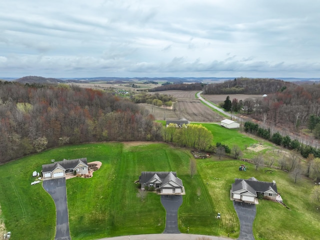 N5024 558th St, Menomonie, WI 54751 - aerial view of property and surrounding area featuring rural landscape
