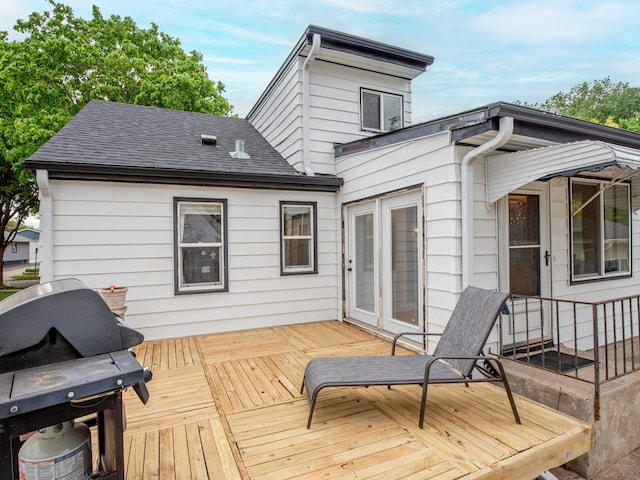 2159 Nortonia Ave, Saint Paul, MN 55119 - wooden deck with grilling area