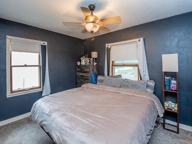2159 Nortonia Ave, Saint Paul, MN 55119 - bedroom with carpet flooring, baseboards, and a ceiling fan