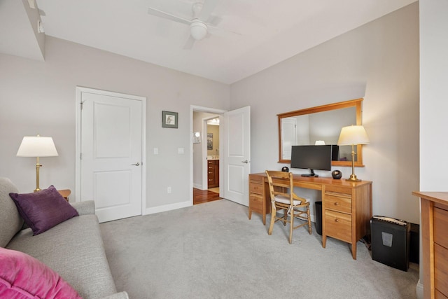 100 3rd Ave S Unit 1107, Minneapolis, MN 55401 - office space featuring light colored carpet, a ceiling fan, and baseboards