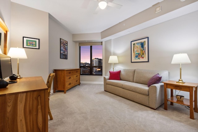 100 3rd Ave S Unit 1107, Minneapolis, MN 55401 - office space with light colored carpet, a ceiling fan, and baseboards