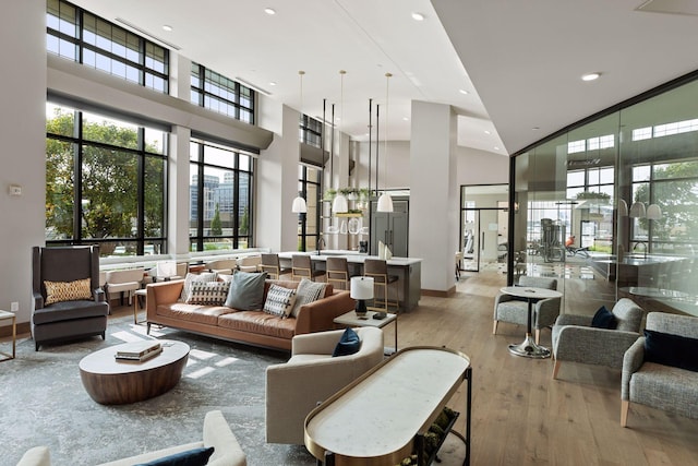100 3rd Ave S Unit 1107, Minneapolis, MN 55401 - building lobby with a high ceiling and recessed lighting