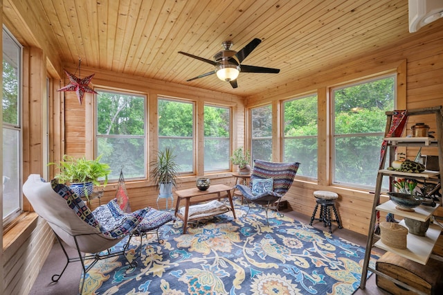 1665 3rd St SW, New Brighton, MN 55112 - sunroom with wood ceiling and wooden walls