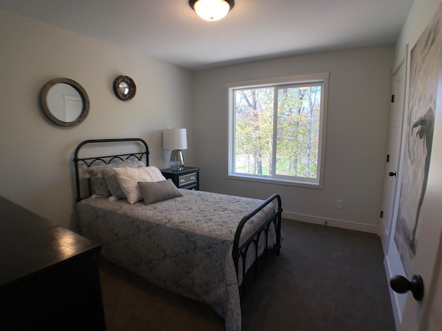 4605 130th Ln NE, Blaine, MN 55449 - bedroom featuring dark carpet and baseboards