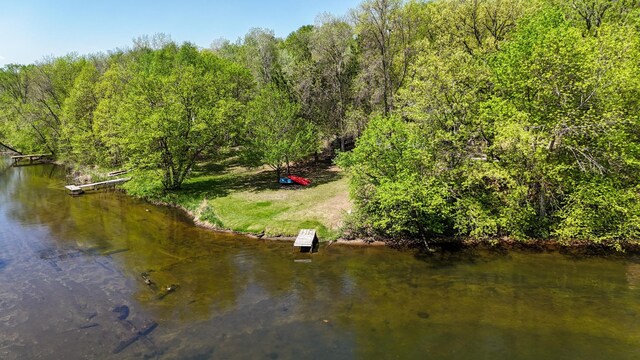 23873 Arcade Loop, Crow Wing Lake Twp, MN 56464 - water view with a heavily wooded area