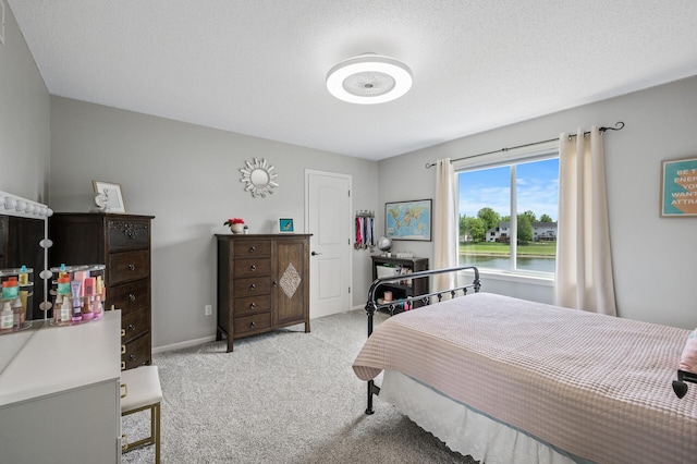 2940 Tiflawn Ct, Shakopee, MN 55379 - bedroom featuring light carpet, a water view, and baseboards