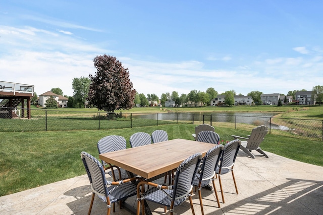 2940 Tiflawn Ct, Shakopee, MN 55379 - view of patio with a water view and outdoor dining space
