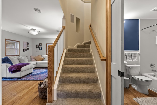 4236 Salem Ave, Saint Louis Park, MN 55416 - staircase with wood finished floors