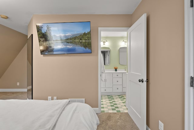 4236 Salem Ave, Saint Louis Park, MN 55416 - bedroom featuring carpet flooring, baseboards, and connected bathroom