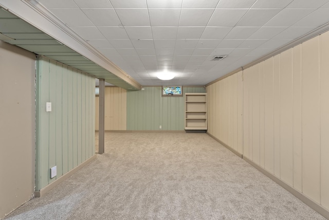 4236 Salem Ave, Saint Louis Park, MN 55416 - finished below grade area with carpet floors and wooden walls