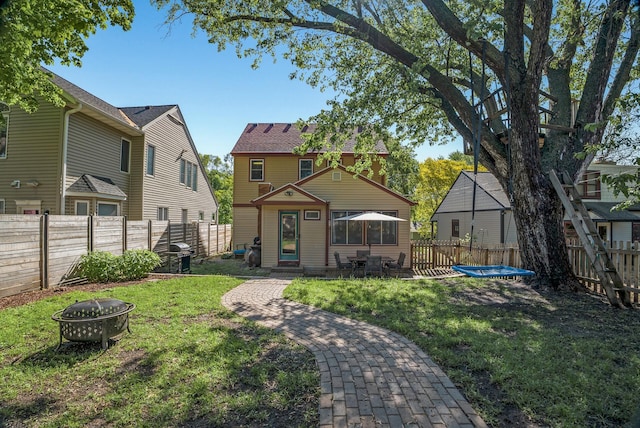 4236 Salem Ave, Saint Louis Park, MN 55416 - view of front facade featuring a fire pit and entry steps