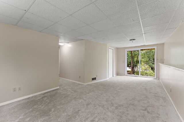 9013 91st St S, Cottage Grove, MN 55016 - empty room with a drop ceiling and carpet