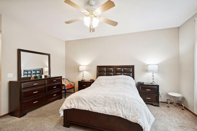 14650 Bloomfield Path, Rosemount, MN 55068 - bedroom featuring light colored carpet, baseboards, and a ceiling fan