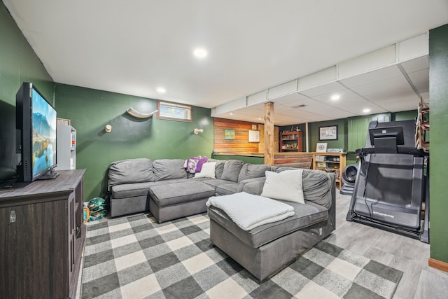 603 2nd Ave NW, Buffalo, MN 55313 - living room featuring light wood finished floors and recessed lighting