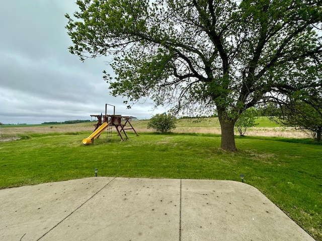 210 160th Ave, Osborne Twp, MN 56128 - view of grassy yard with a playground