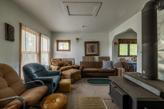 16504 280th St, Park Rapids, MN 56470 - living room with carpet flooring