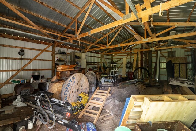 16504 280th St, Park Rapids, MN 56470 - garage with metal wall