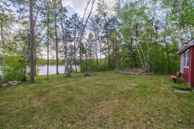 16504 280th St, Park Rapids, MN 56470 - view of green lawn with a water view