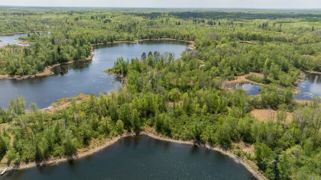 16504 280th St, Park Rapids, MN 56470 - aerial view of property's location featuring a heavily wooded area and a large body of water