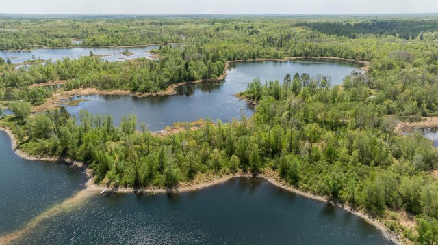 16504 280th St, Park Rapids, MN 56470 - aerial view of property and surrounding area with a forest and a large body of water