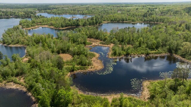 16504 280th St, Park Rapids, MN 56470 - aerial view of a forest and a nearby body of water