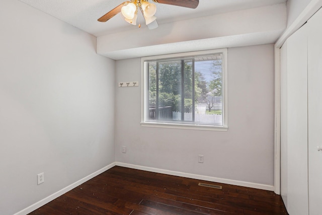 1650 132nd Ave NW, Coon Rapids, MN 55448 - unfurnished room featuring hardwood / wood-style flooring, baseboards, and a ceiling fan