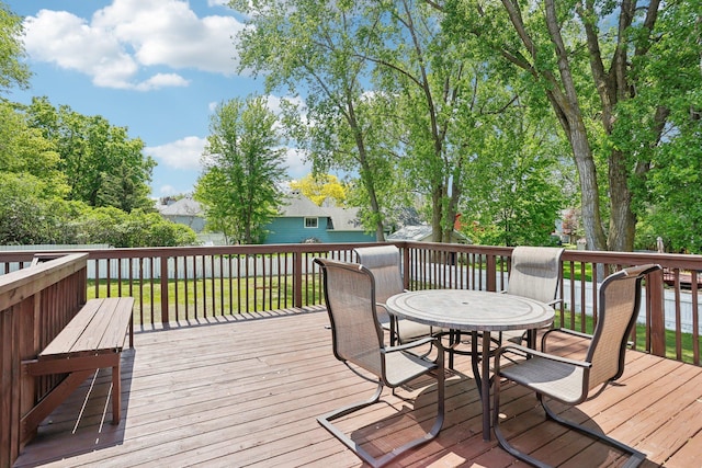 1650 132nd Ave NW, Coon Rapids, MN 55448 - deck with outdoor dining space
