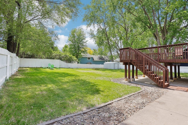 1650 132nd Ave NW, Coon Rapids, MN 55448 - view of yard with stairs and a deck