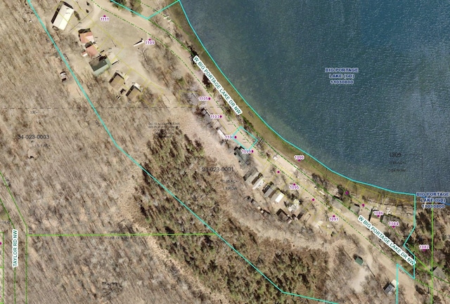 1101 Big Portage Lake Dr NW, Backus, MN 56435 - aerial view of property's location with property parcel outlined