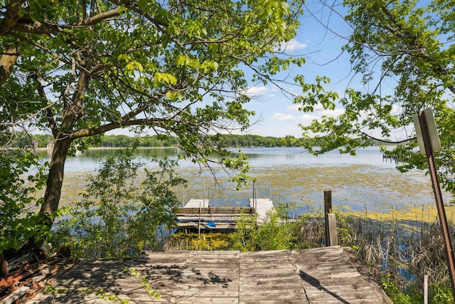 6185 Partridge Ct, Lino Lakes, MN 55110 - water view featuring a dock