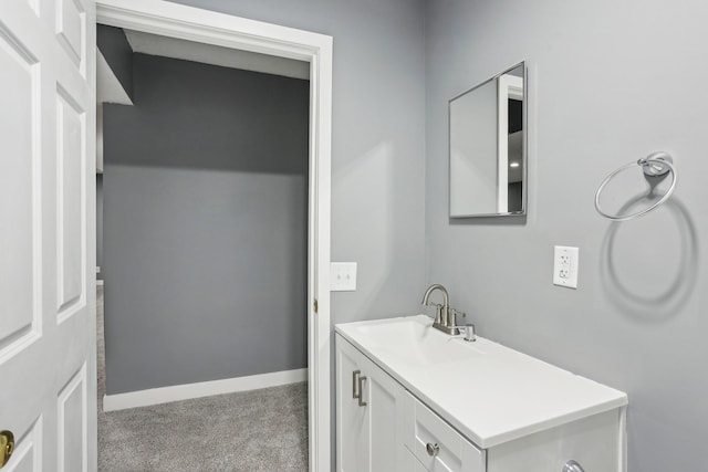 18378 Grasshopper Dr, Lakeville, MN 55044 - bathroom with vanity and baseboards