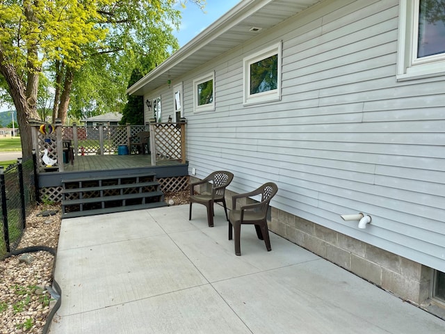 729 10th St E, Wabasha, MN 55981 - view of patio / terrace with a wooden deck