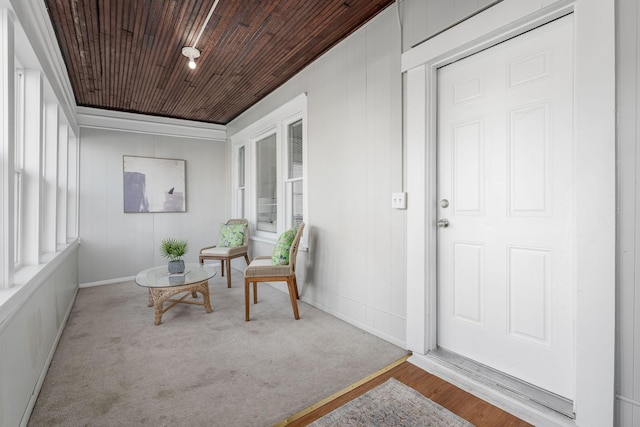 view of sunroom
