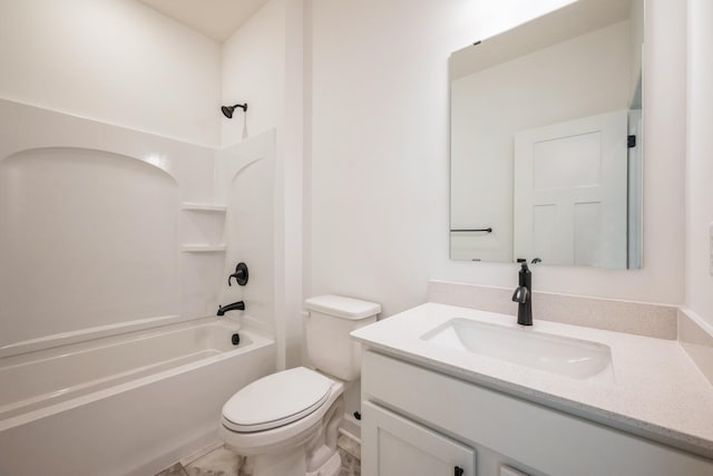 11405 Fieldstone Dr, Rogers, MN 55311 - full bathroom featuring vanity,  shower combination, and toilet