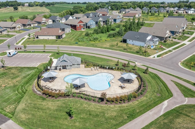 11405 Fieldstone Dr, Rogers, MN 55311 - aerial perspective of suburban area with a pool