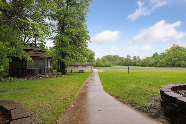 124 166th Ave NE, Andover, MN 55304 - view of green lawn with a gazebo