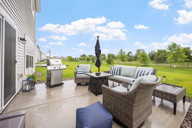 8857 152nd Ln NW, Ramsey, MN 55303 - view of patio featuring area for grilling and outdoor lounge area