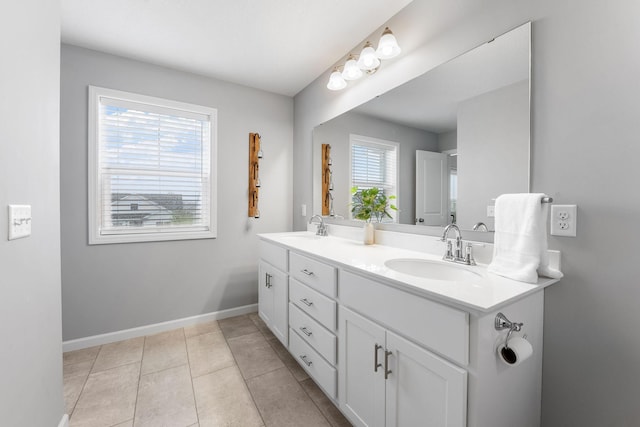 8857 152nd Ln NW, Ramsey, MN 55303 - bathroom featuring double vanity and tile patterned flooring