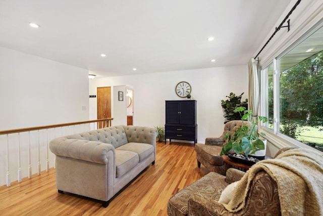 5240 Birch Rd, Minnetonka, MN 55345 - living area featuring light wood finished floors and recessed lighting
