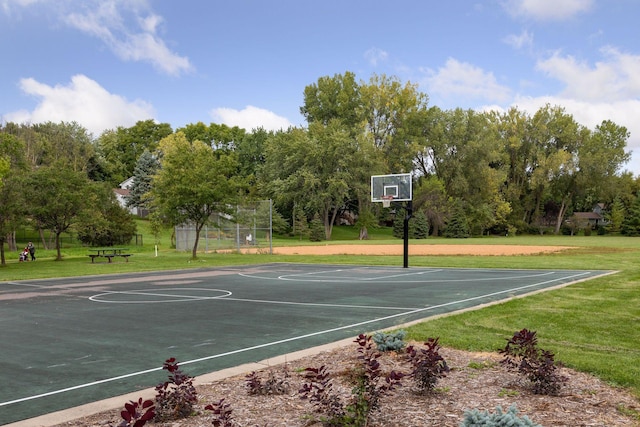 5240 Birch Rd, Minnetonka, MN 55345 - view of basketball court with a yard and community basketball court